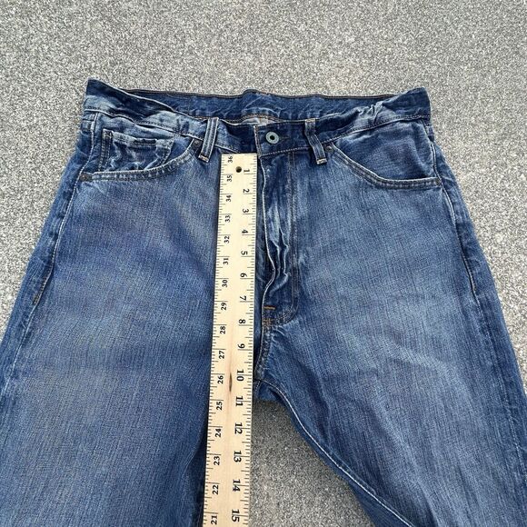 Vintage Polo Ralph Lauren Jeans Mens 34x32 Thompson Loose Fit Slouchy Leg Denim - Picture 3 of 11